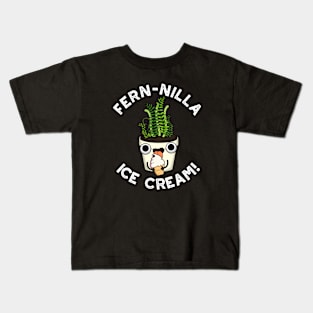 Fernilla Ice Cream Funny Ice Cream Plant Pun Kids T-Shirt